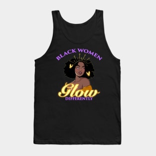 Black Women Glow Differently Tank Top